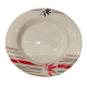 Melamine Deep Plate (Red & Black Leaf Print)