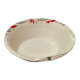 Melamine Open Bowl (Red & Black Leaf Print)