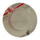 Melamine Quarter Plate (Red & Black Leaf Print)